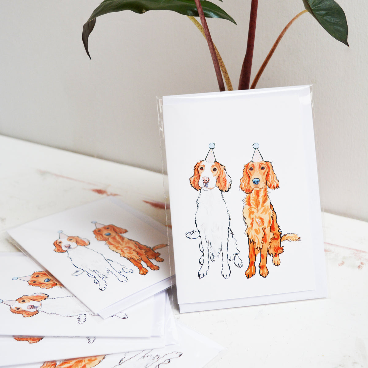 Custom Greetings Cards Pet Portrait Illustration