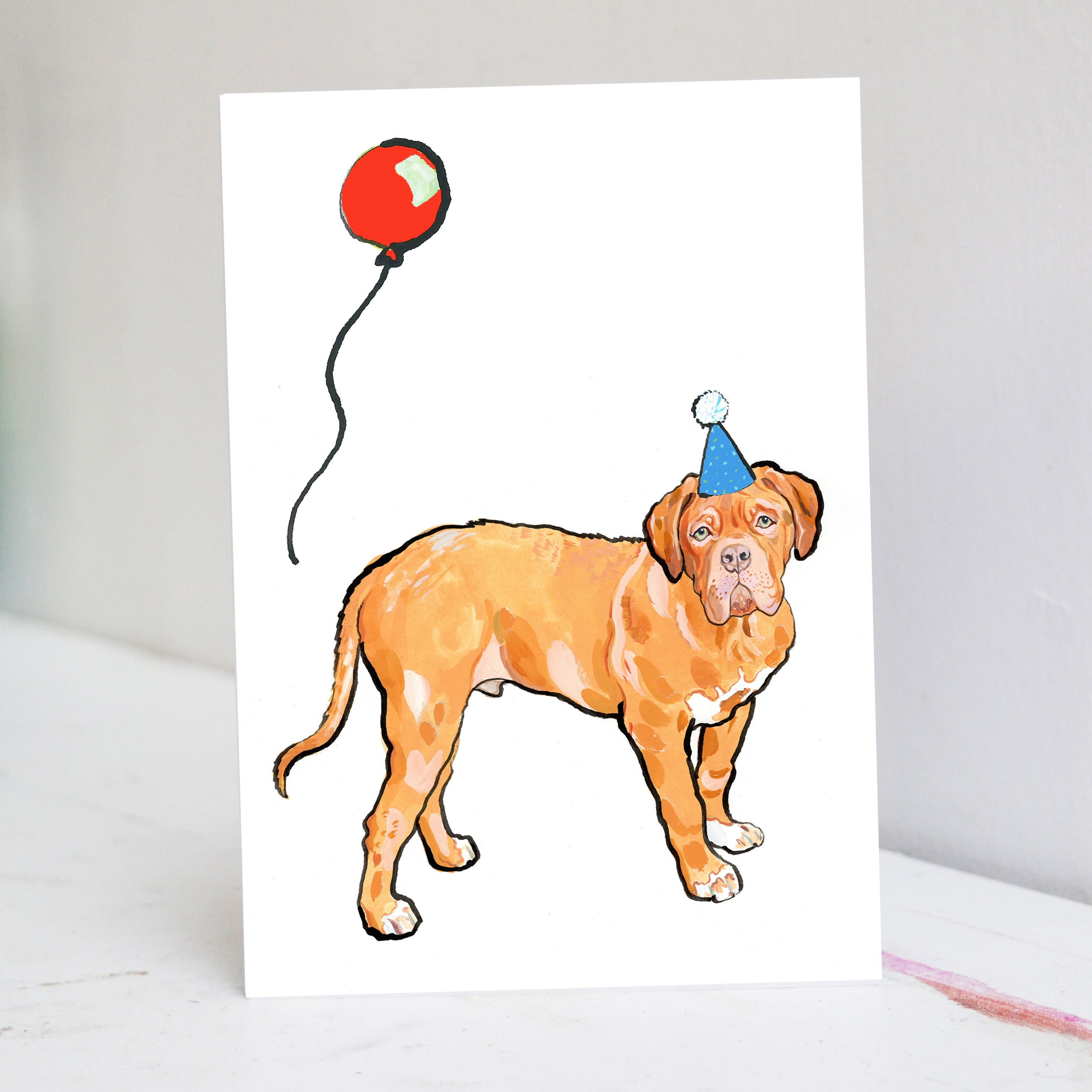 Dogue de Bordeaux Birthday Card