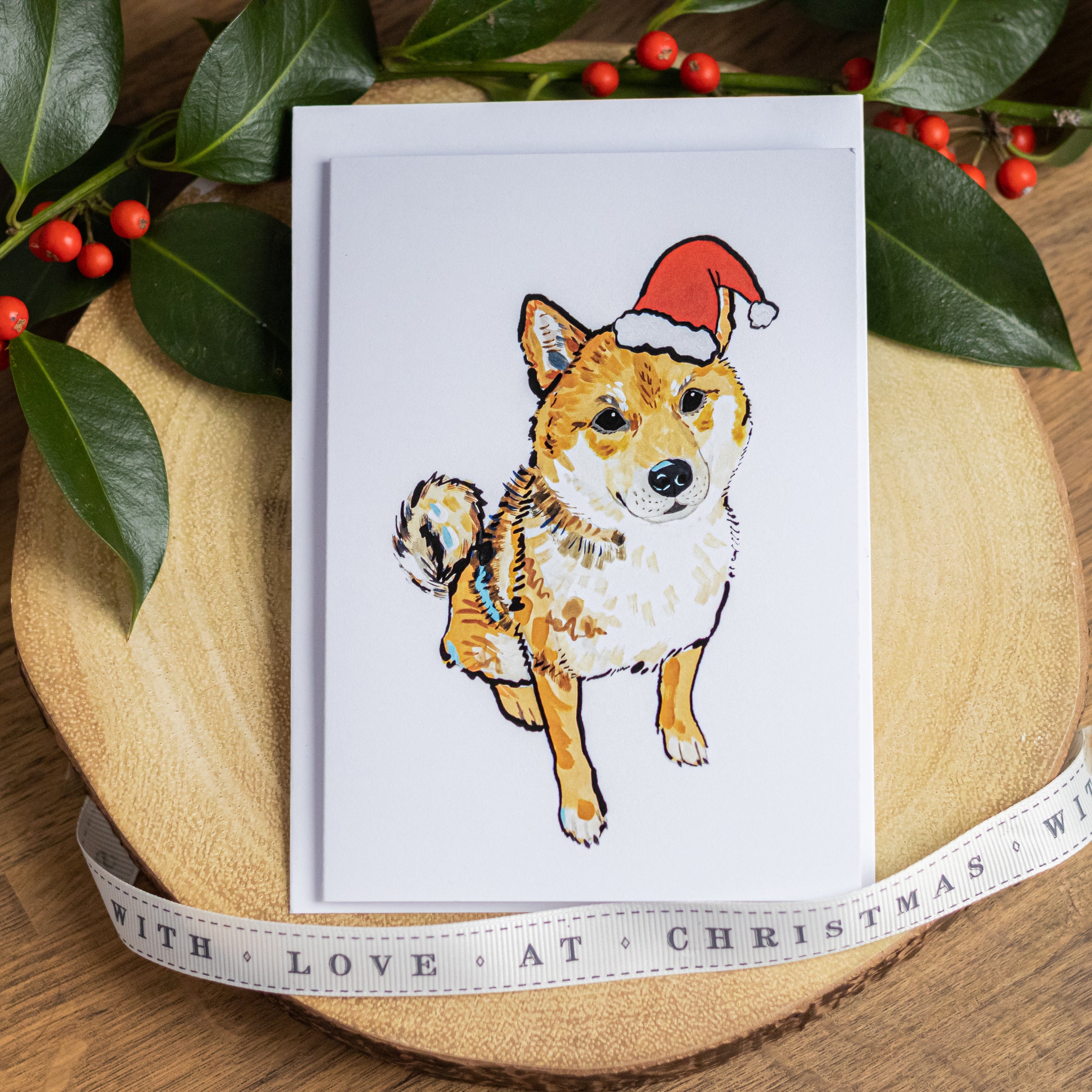 Shiba Inu Christmas Card