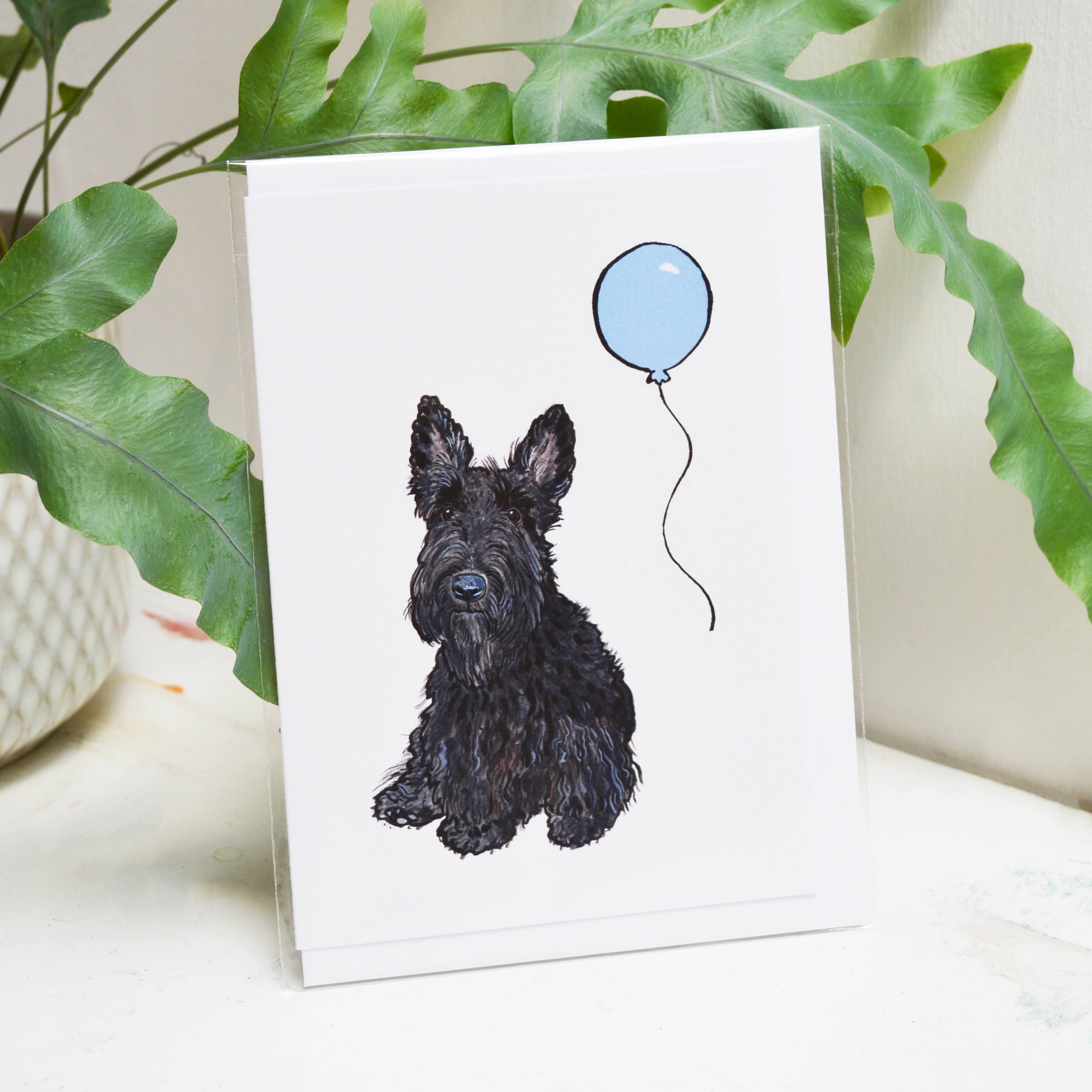 Scottish Terrier Birthday Card