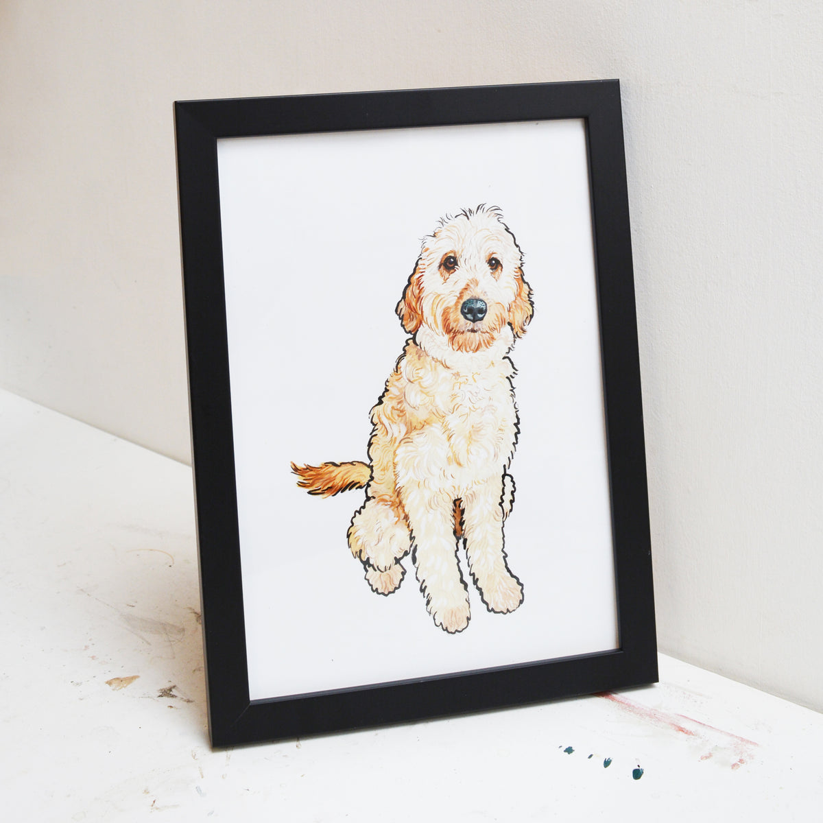 Labradoodle Print – Pet Portrait Illustration